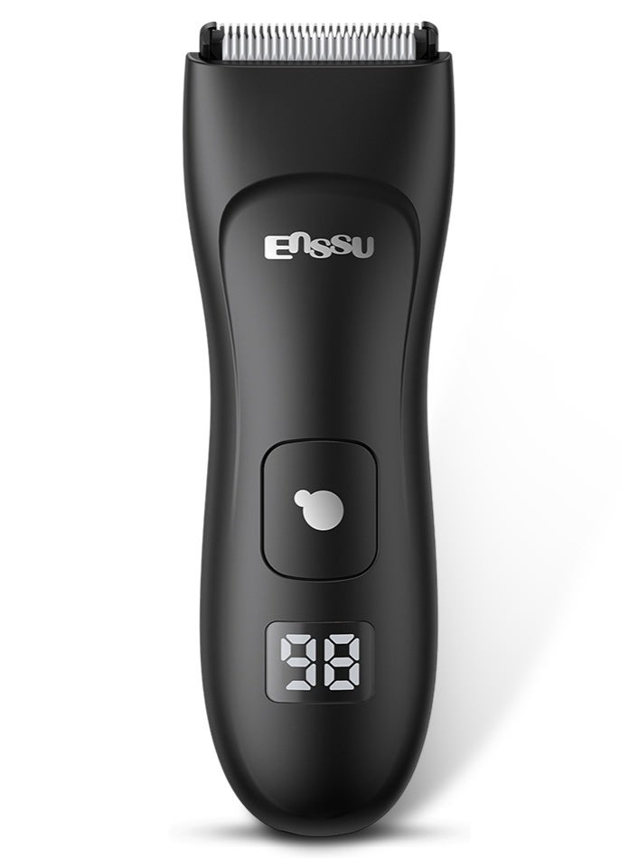 Enssu Electric Body Groomer & Hair Clipper for Men | BLADELOCK™ Safe Blade Technology | IPX7 Waterproof Cordless Trimmer with LCD Display, 6000 RPM Motor & Up to 60 Minutes Runtime | Best for Sensitive Areas - Image 1